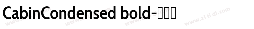 CabinCondensed bold字体转换